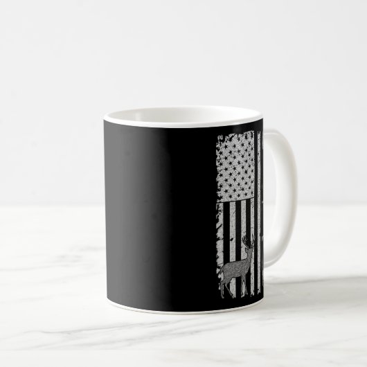 Mug Accessoires de drapeau American Deer Hunter Bow Hu (Devant droit)