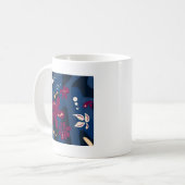 Mug Accessoires Motifs tendance, rose bleu abstrait (Devant gauche)