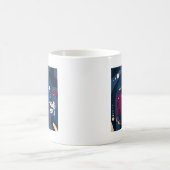 Mug Accessoires Motifs tendance, rose bleu abstrait (Centre)