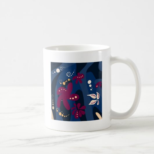 Mug Accessoires Motifs tendance, rose bleu abstrait (Droite)