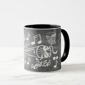 Mug Accessoires pour inscription dans le style tableau (Devant droit)
