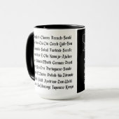 Mug Acclamations International Noir et Blanc (Devant gauche)