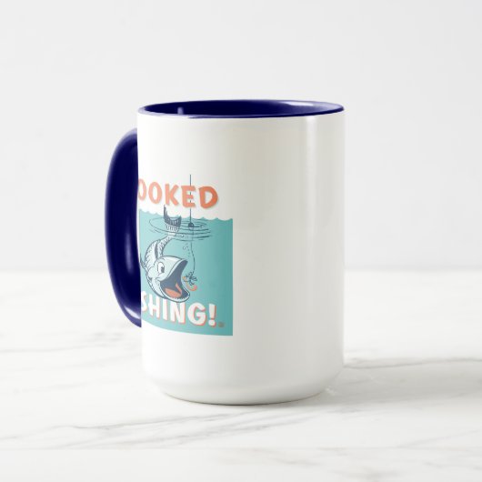 Mug Accompagné sur la pêche (Devant gauche)