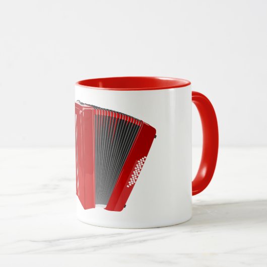 MUG ACCORDÉON ROUGE (Devant droit)