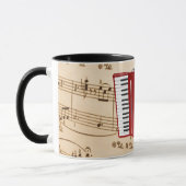 Mug Accordion Music, design populaire, (Gauche)