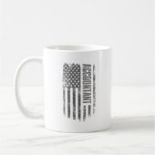 Mug Accountant USA Flag Distressed design (Gauche)