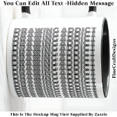 Mug Accro au dessin Message caché Cadeau drôle 111B