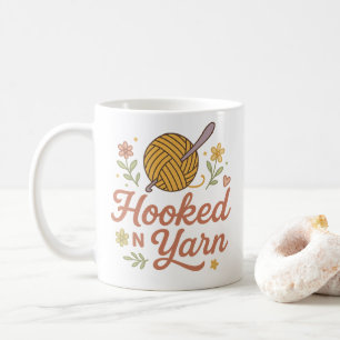 Mug Accro au fil Design pour amateur de crochet mignon