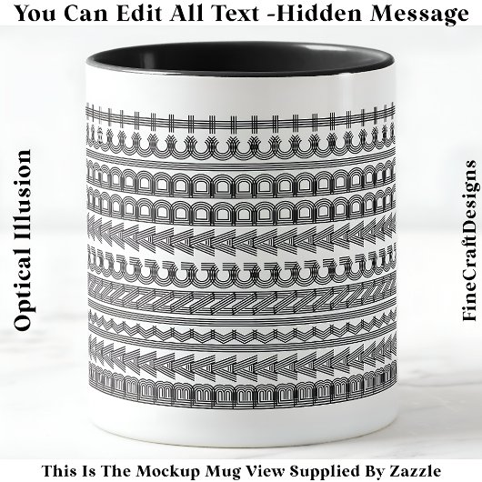 Mug Accro au Four Message Caché Drôle Original 111B