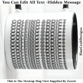 Mug Accro au golf Message caché Drôle Original 111B