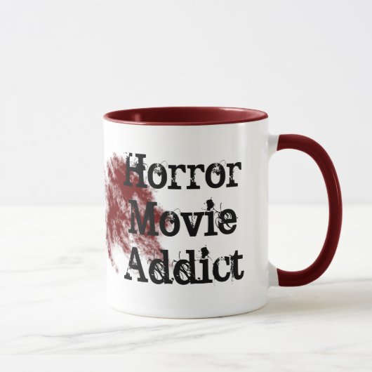 Mug accro aux films d'horreur (Droite)