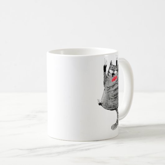 Mug accrochage de chat (Devant droit)