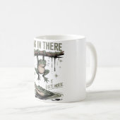 Mug Accroche-Toi Ça Empire – Drôle Grenouille & Crocod (Devant droit)
