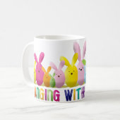 Mug Accrocher avec mes pois de mignons lapins de lapin (Devant gauche)
