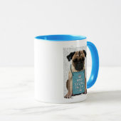 Mug Accrocher un Carlin (Devant droit)