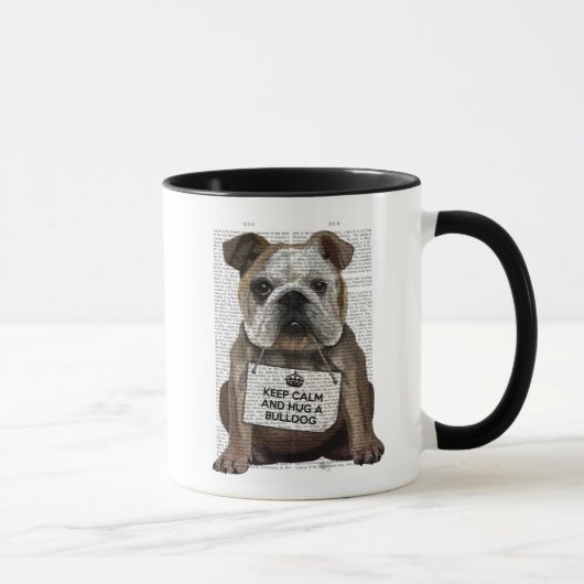 Mug Accrochez un Bulldog (Droite)