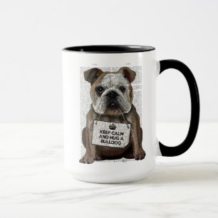 Mug Accrochez un Bulldog