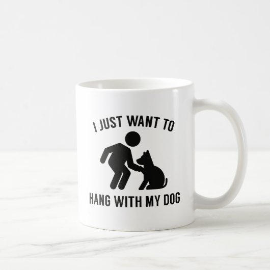 Mug Accrochez-vous à mon chien (Droite)