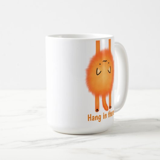 Mug Accrochez-vous à un chat (Devant droit)