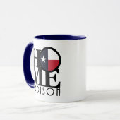 Mug ACCUEIL Addison Texas 11oz (Devant gauche)