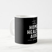 Mug Accueil Aide en santé Titre du travail Cadeau (Devant gauche)