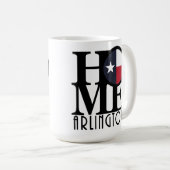 Mug ACCUEIL Arlington TX 15oz (Devant droit)