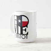 Mug ACCUEIL Arlington TX 15oz (Devant gauche)