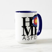 Mug ACCUEIL Aspen Colorado (Devant droit)