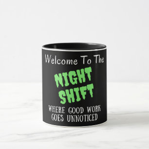 Mug Accueil au poste de nuit