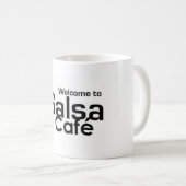 Mug Accueil au Salsa Café (Devant droit)