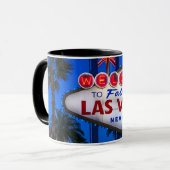 Mug Accueil au signe de Las Vegas (Devant gauche)