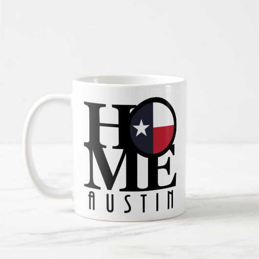Mug ACCUEIL Austin Texas 11oz (Gauche)