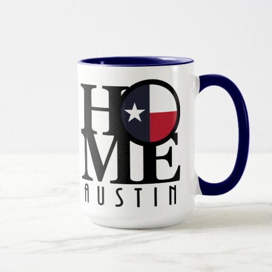 Mug ACCUEIL Austin Texas 15oz (Droite)