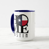 Mug ACCUEIL Austin Texas 15oz (Devant gauche)