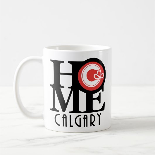 Mug ACCUEIL Calgary 11oz (drapeau de ville) (Gauche)