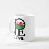 Mug ACCUEIL Crickhowell Wales 11oz (Devant gauche)