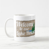 Mug accueil de maison de lac (Gauche)