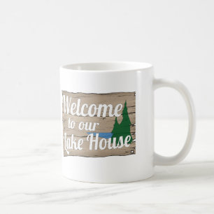 Mug accueil de maison de lac