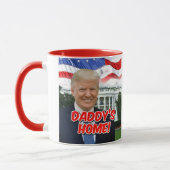 Mug Accueil de papa Le Président Donald Trump 2024 Pat (Gauche)