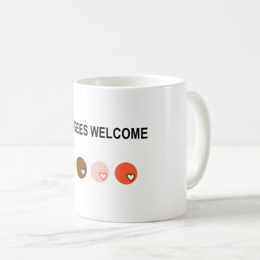 Mug Accueil de réfugiés (Devant droit)