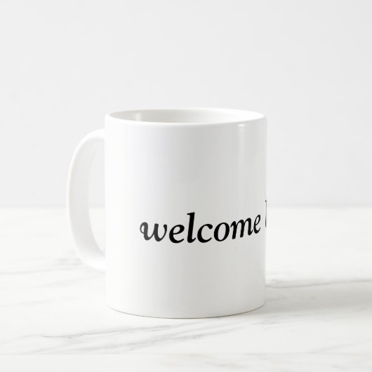 Mug accueil de retour (Devant gauche)