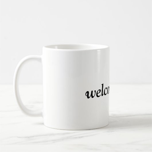 Mug accueil de retour (Gauche)