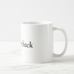 Mug accueil de retour