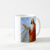 Mug Accueil des étapes de sauveur (Devant droit)
