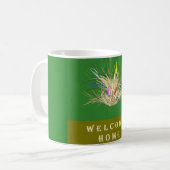 MUG ACCUEIL DESIGN TERRE COULEURS DEUX TONE VERT (Devant gauche)