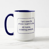 Mug Accueil (droitier, bleu) (Gauche)