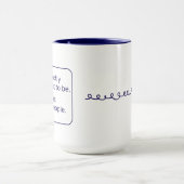 Mug Accueil (droitier, bleu) (Centre)
