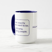 Mug Accueil (droitier, bleu) (Devant gauche)