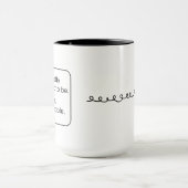 Mug Accueil (droitier, noir) (Centre)