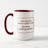 Mug Accueil (droitier, rouge) (Gauche)